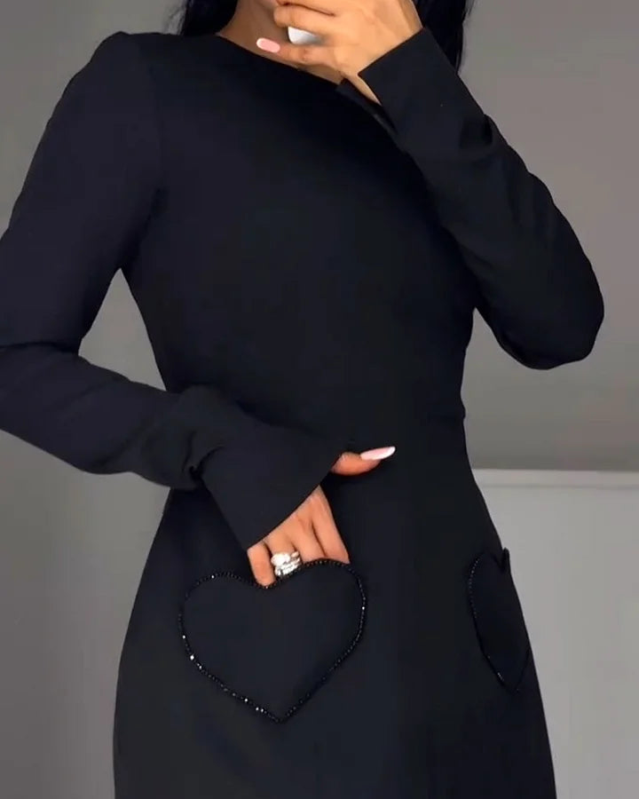 Charlotte – Elegant Long Sleeve Mini Dress Valrynlondon