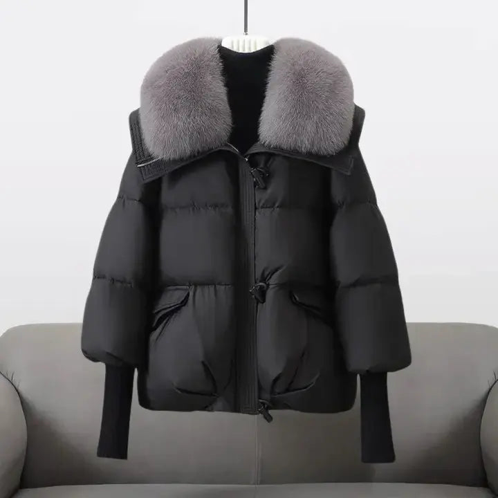 CHRISTINA® – Luxurious Fur Collar Winter Jacket Valrynlondon
