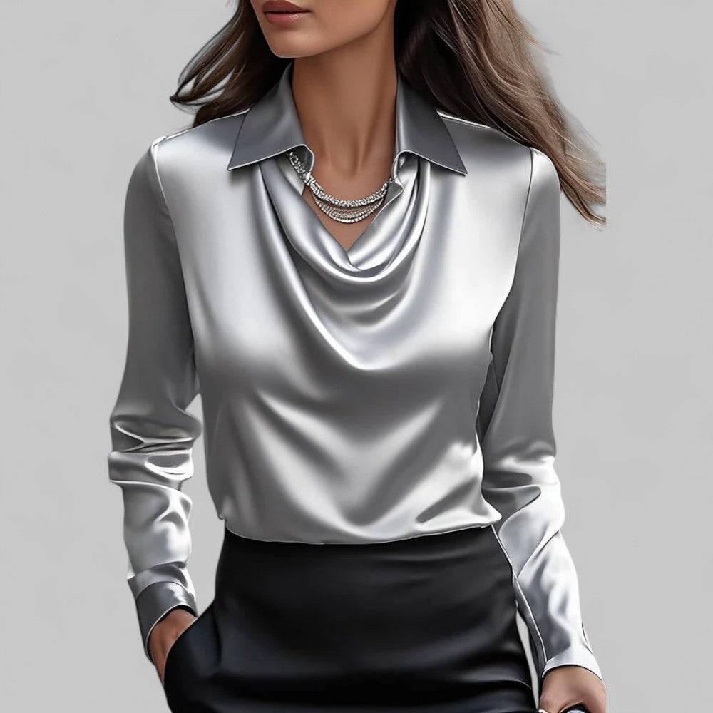 Eliza™ | Satin Blouse Valrynlondon