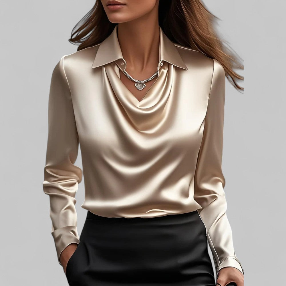 Eliza™ | Satin Blouse Valrynlondon