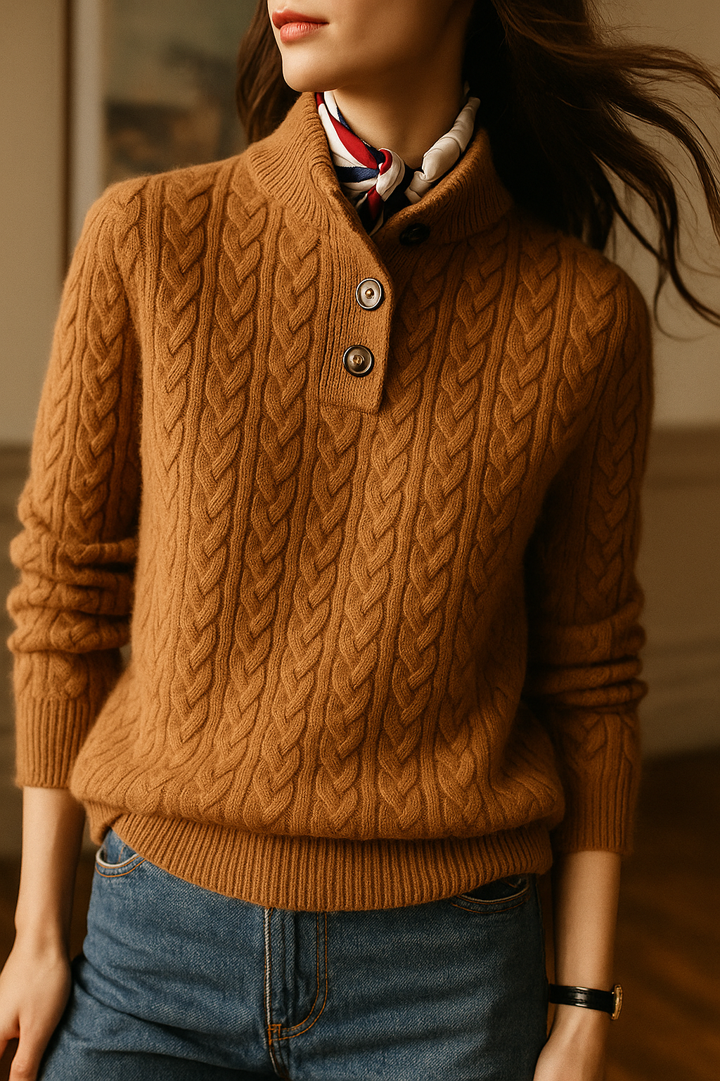 Charlotte™ | Classic Cable Knit Jumper Valrynlondon
