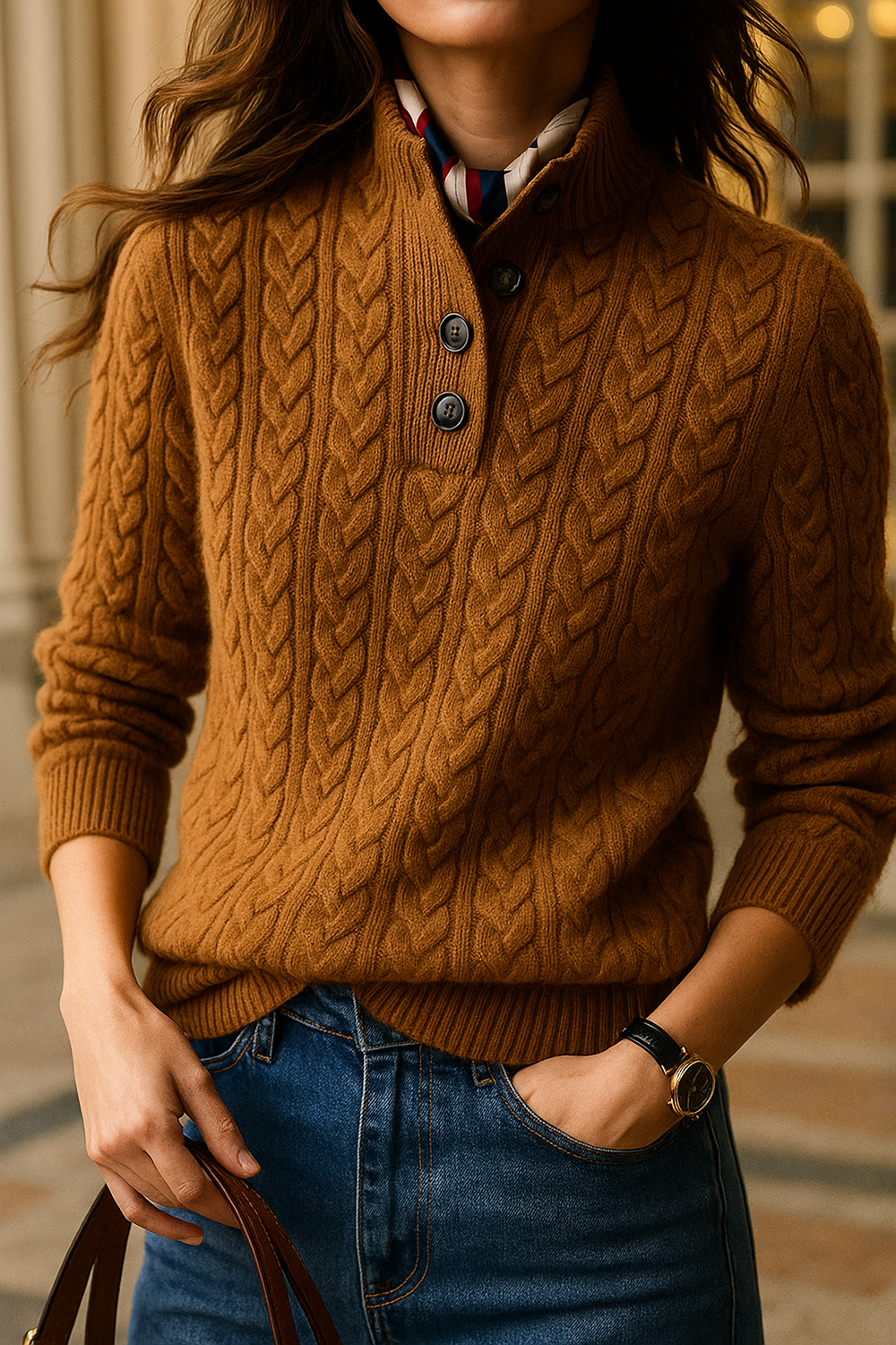 Charlotte™ | Classic Cable Knit Jumper Valrynlondon