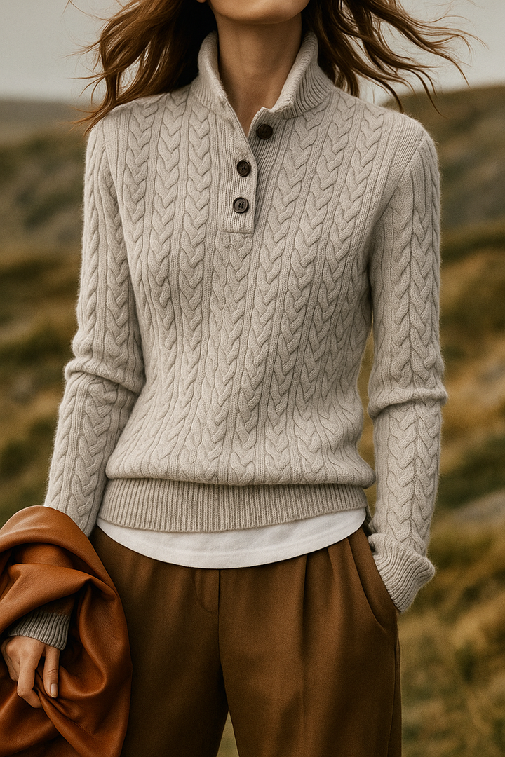 Charlotte™ | Classic Cable Knit Jumper Valrynlondon