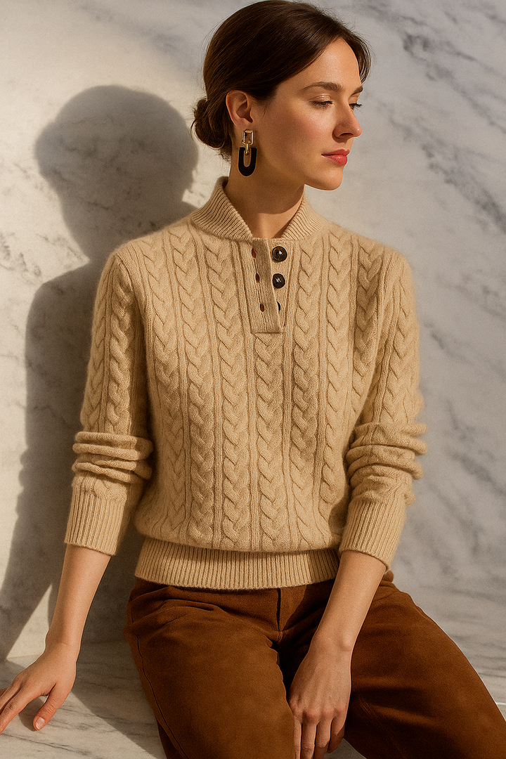 Charlotte™ | Classic Cable Knit Jumper Valrynlondon