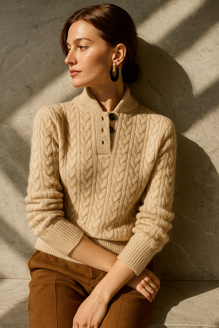 Charlotte™ | Classic Cable Knit Jumper Valrynlondon