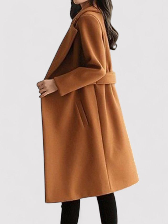 Skyler™ - elegant coat with belt Valrynlondon