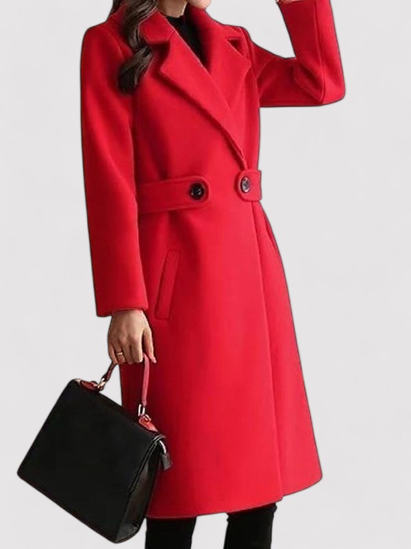 Skyler™ - elegant coat with belt Valrynlondon