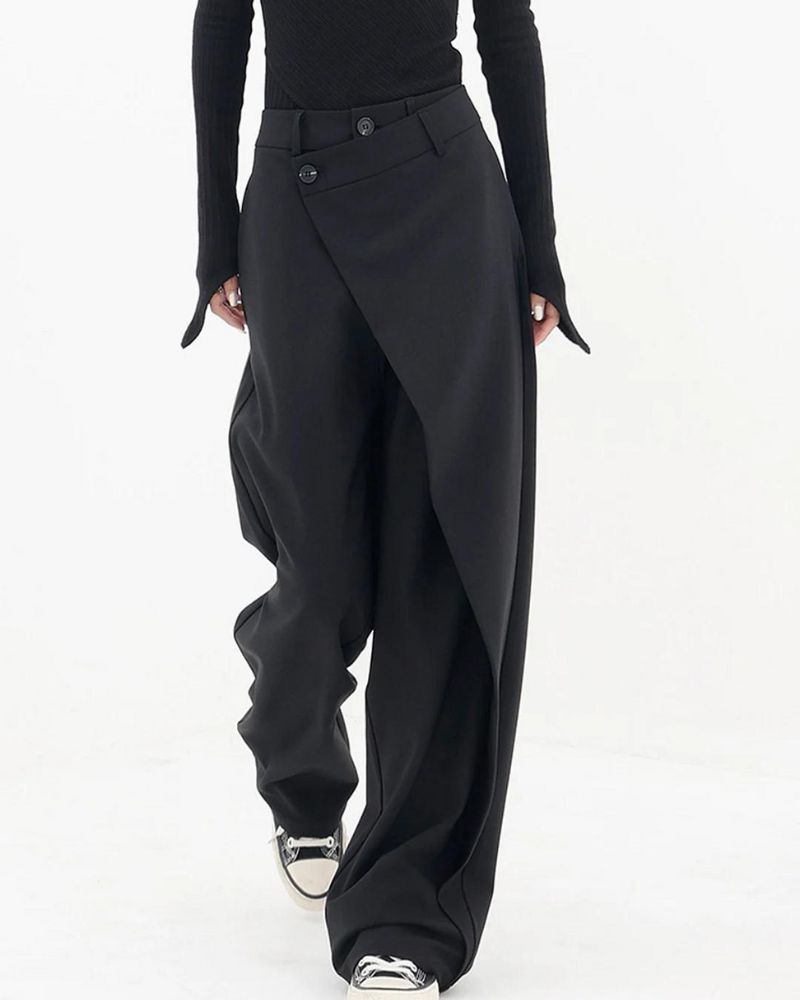 MADDA - Asymmetrical Baggy Trousers Valrynlondon