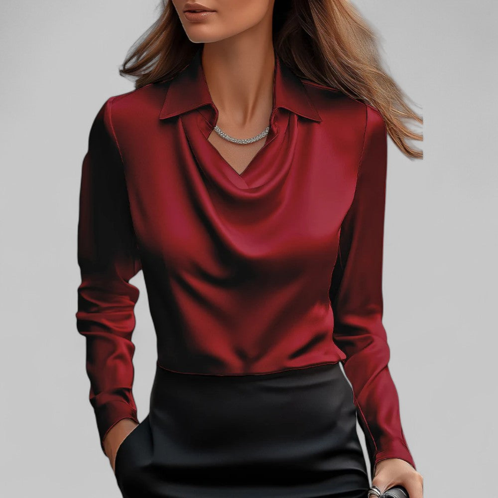 Eliza™ | Satin Blouse Valrynlondon