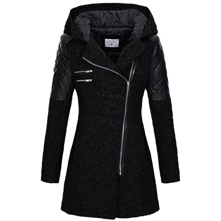 Zoë™ - Stylish Slanted Zipper Winter Jacket Valrynlondon