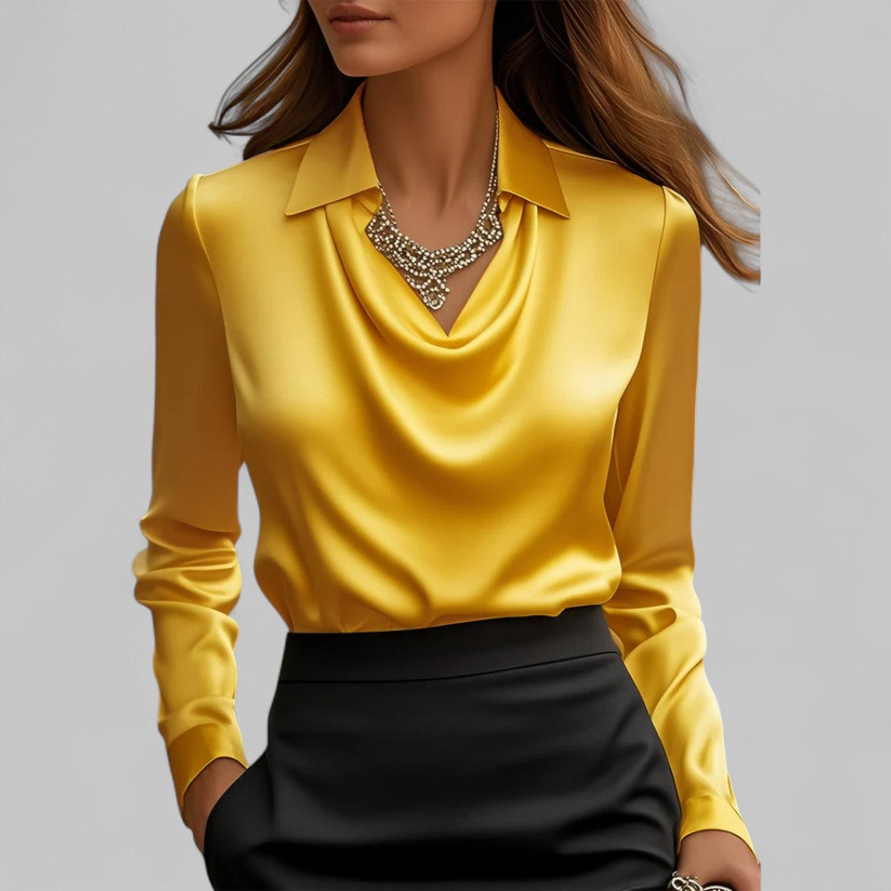 Eliza™ | Satin Blouse Valrynlondon