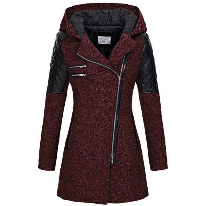 Zoë™ - Stylish Slanted Zipper Winter Jacket Valrynlondon