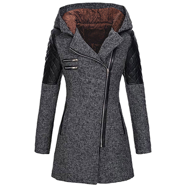 Zoë™ - Stylish Slanted Zipper Winter Jacket Valrynlondon