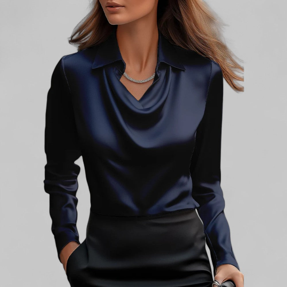 Eliza™ | Satin Blouse Valrynlondon