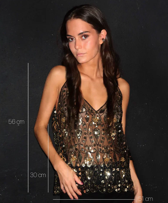 Celeste™ Sequin Embellished Party Top Valrynlondon