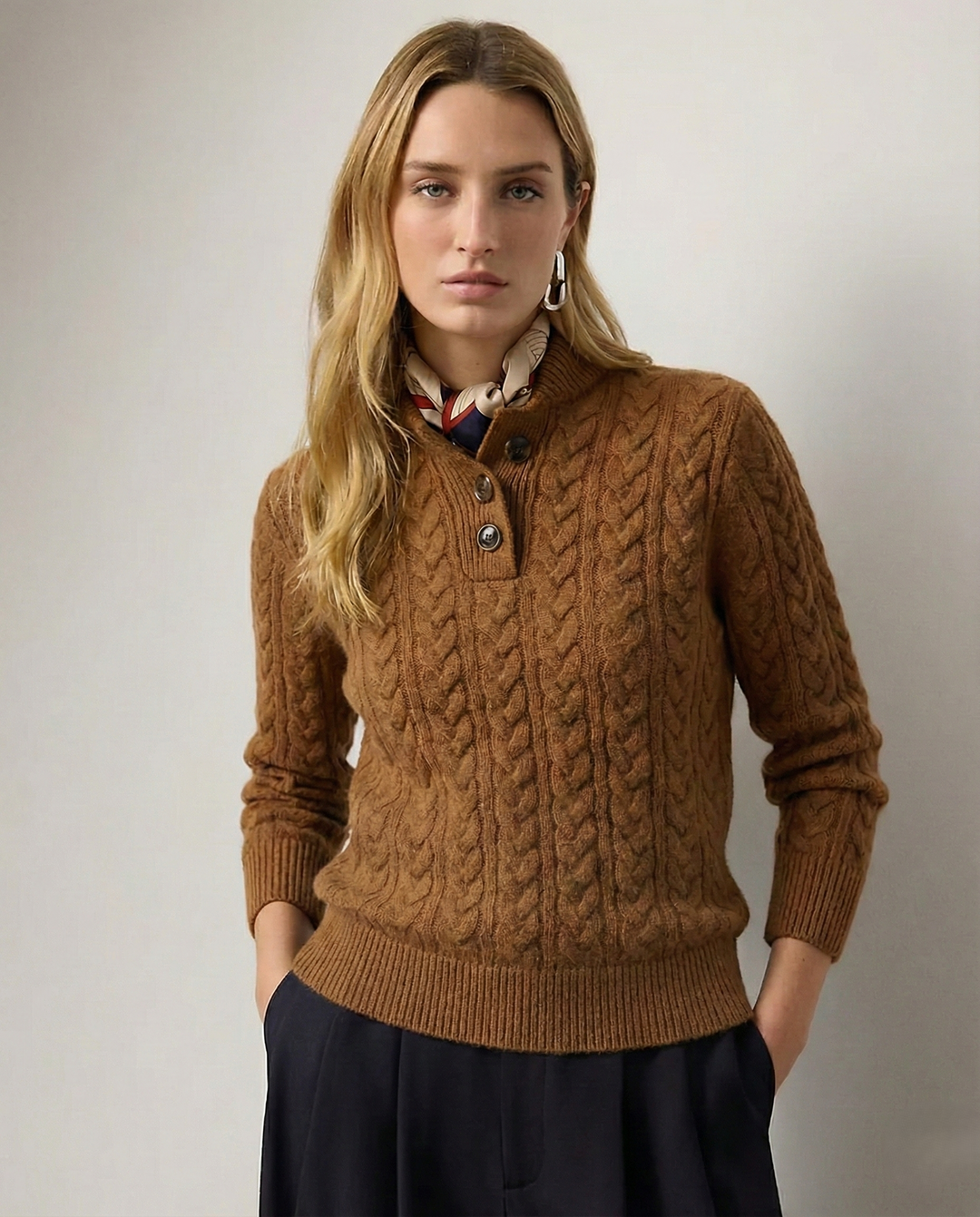 Charlotte™ | Classic Cable Knit Jumper Valrynlondon