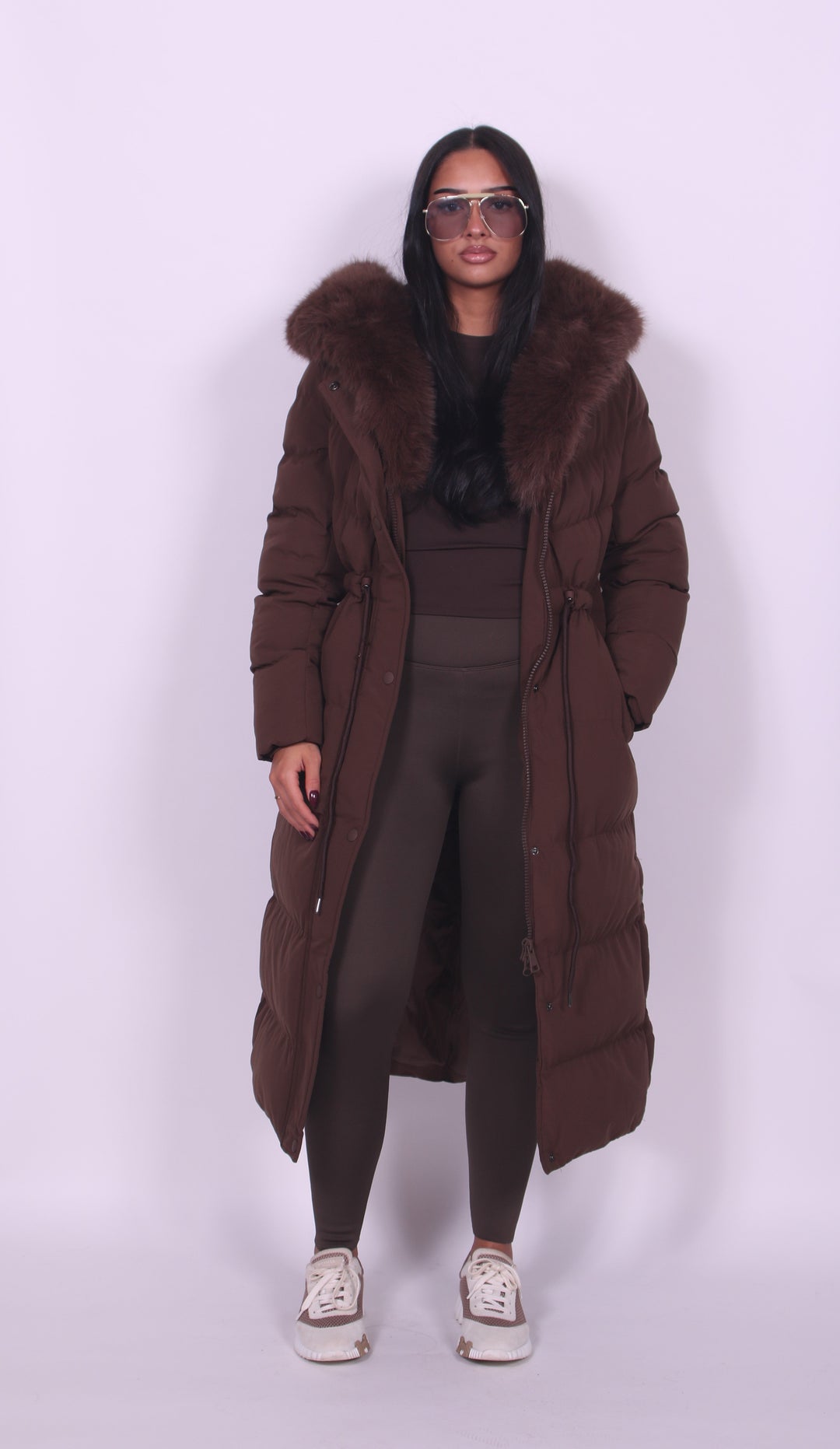 Elena – Fur Hooded Puffer Coat Valrynlondon
