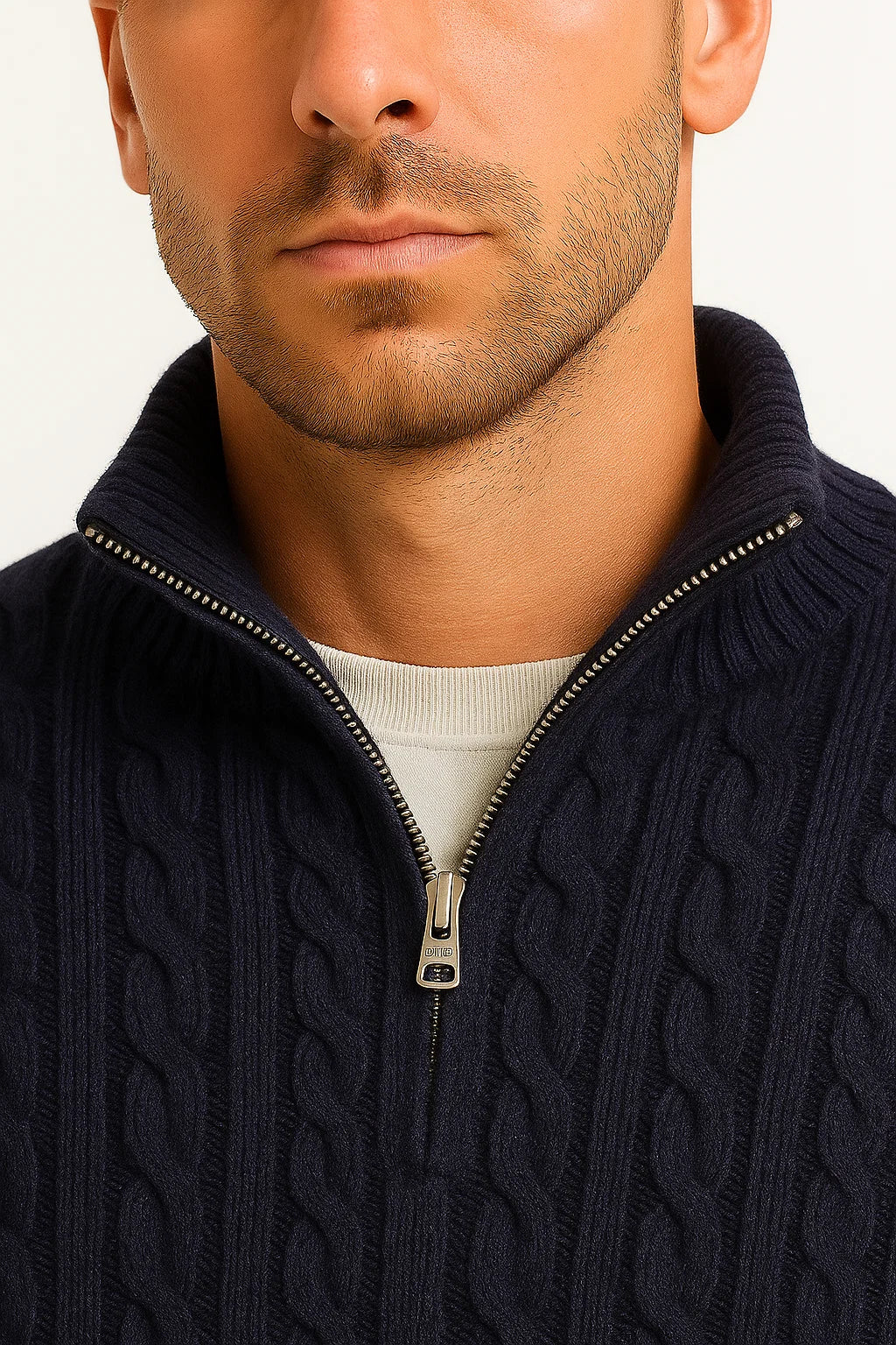 Harrington™ | Cable Knit Quarter-Zip Jumper Valrynlondon