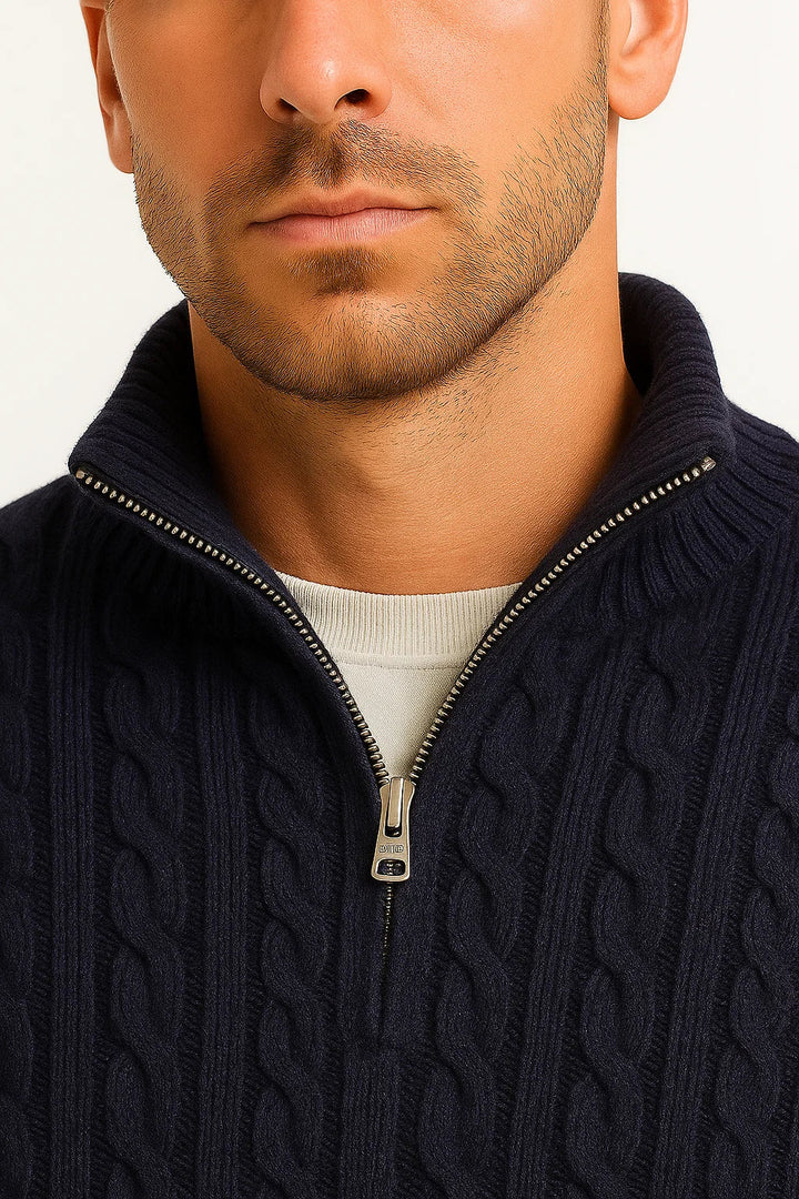 Harrington™ | Cable Knit Quarter-Zip Jumper Valrynlondon