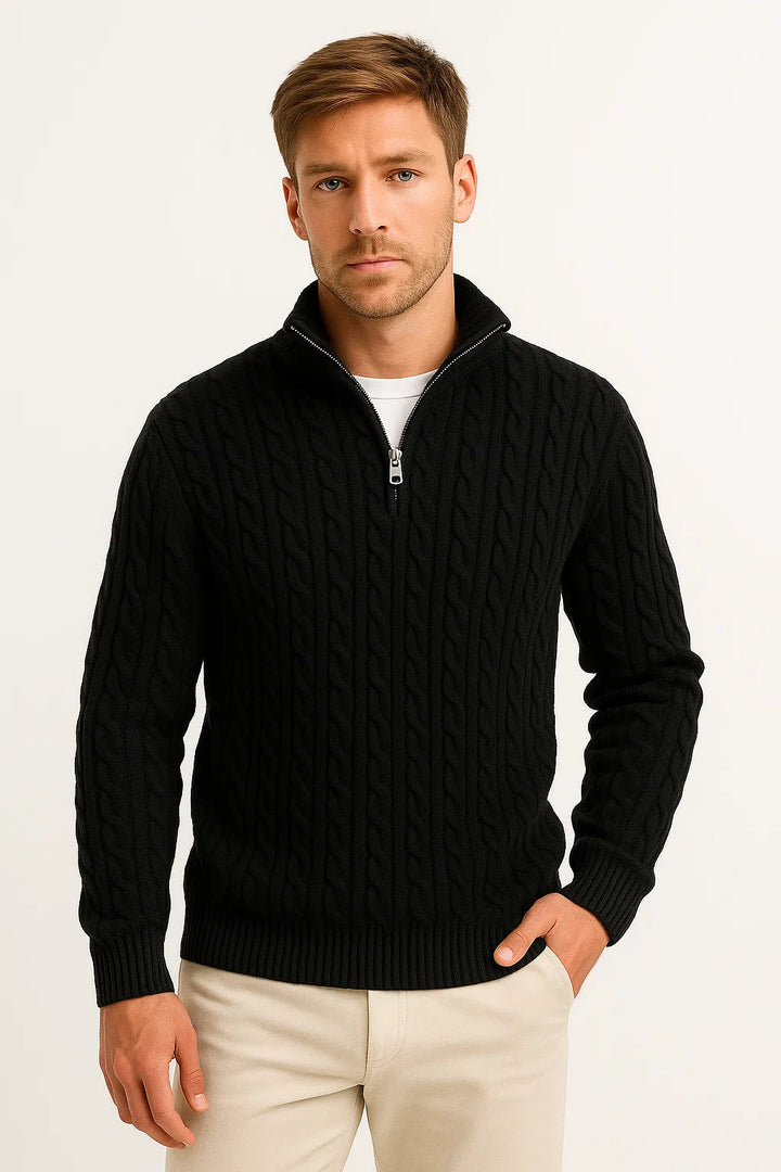 Harrington™ | Cable Knit Quarter-Zip Jumper Valrynlondon