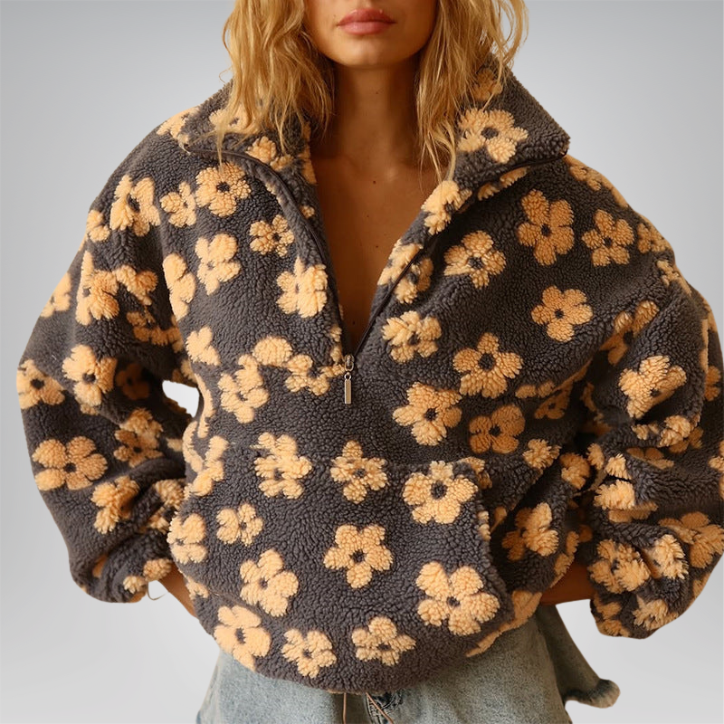 Daisy | Cozy Bloom Oversized Fleece Valrynlondon