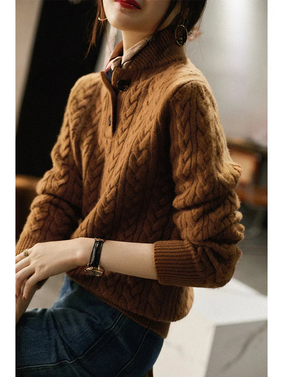Charlotte™ | Classic Cable Knit Jumper Valrynlondon