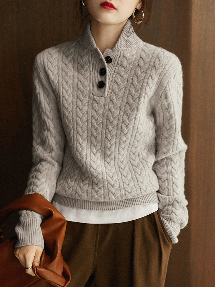 Charlotte™ | Classic Cable Knit Jumper Valrynlondon