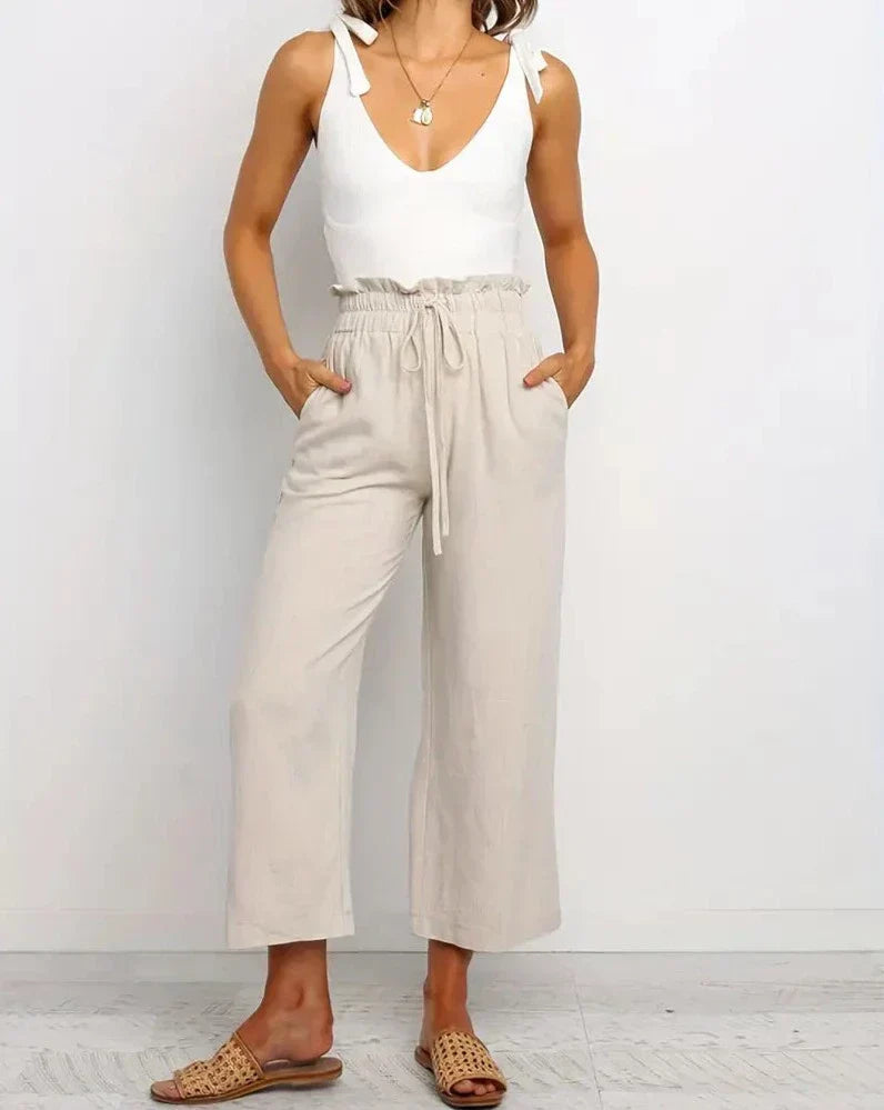 Yamira -  Comfortable Linen pants Valrynlondon