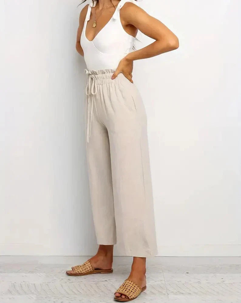 Yamira -  Comfortable Linen pants Valrynlondon