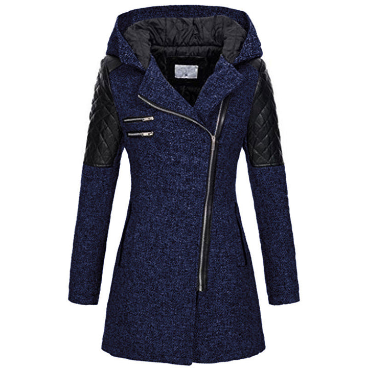Zoë™ - Stylish Slanted Zipper Winter Jacket Valrynlondon