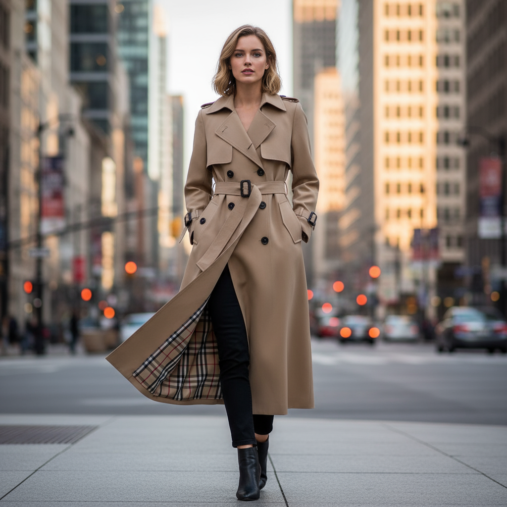 Jualita | Classic Women’s Trench Coat | Timeless Elegance & Style Valrynlondon