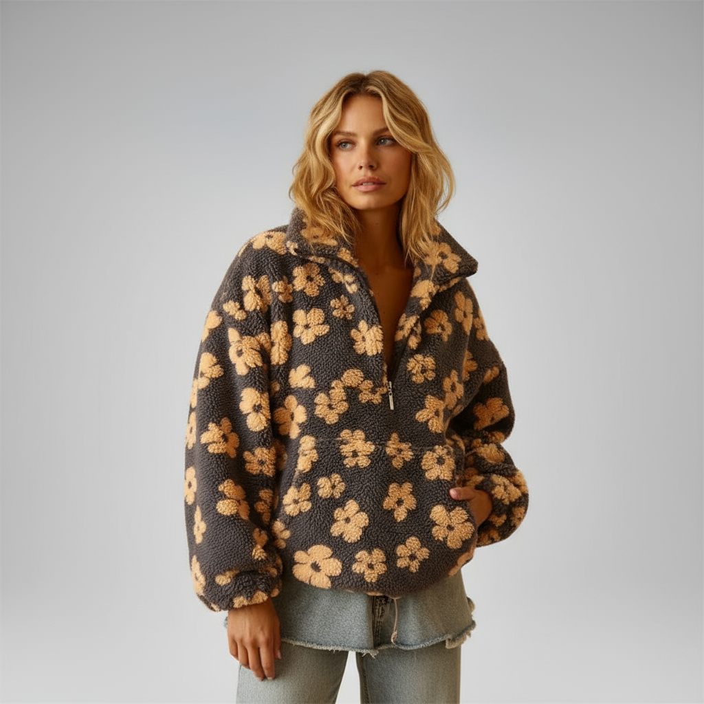 Daisy | Cozy Bloom Oversized Fleece Valrynlondon