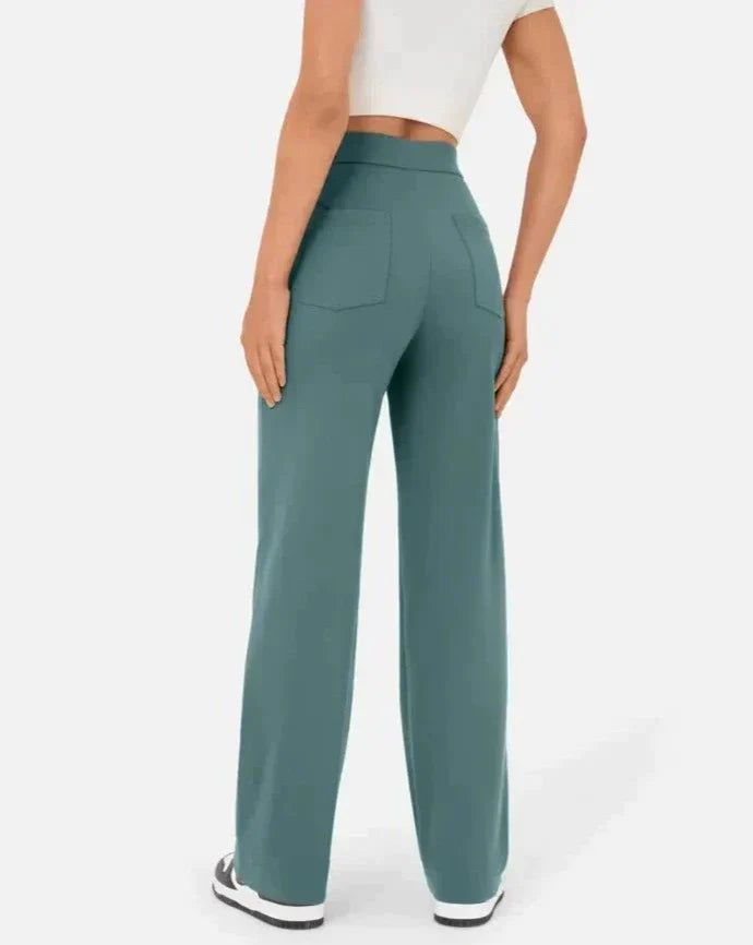 ANDY - High-waisted elastic casual pants Valrynlondon
