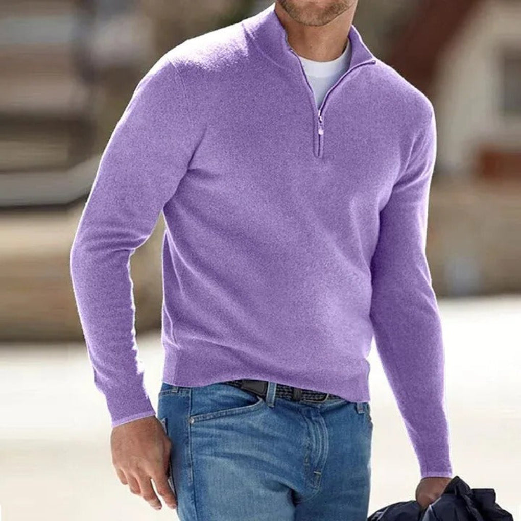 Cambridge | Wool Quarter-Zip Jumper Valrynlondon