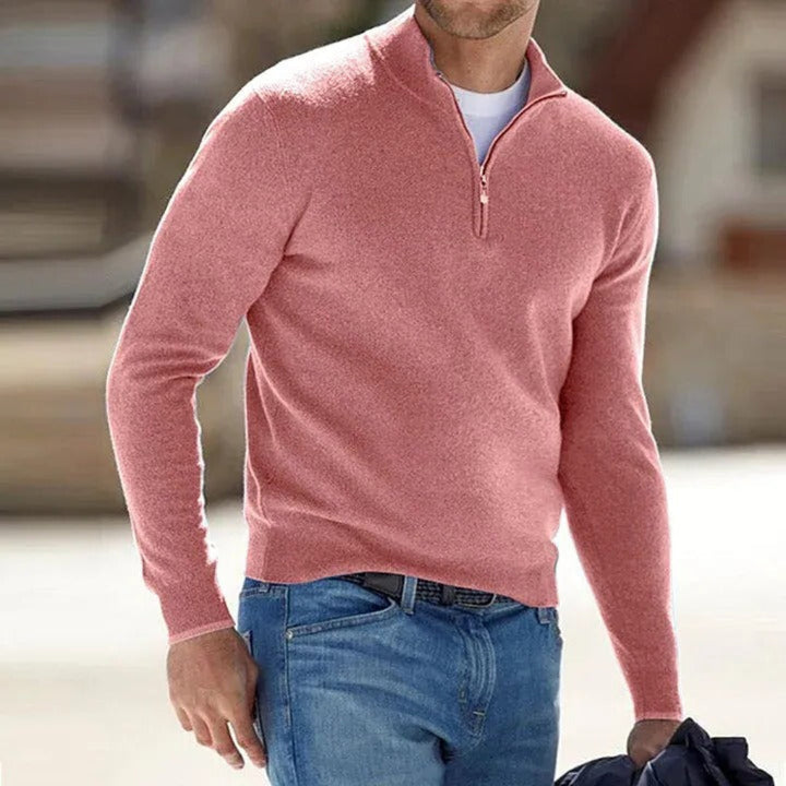 Cambridge | Wool Quarter-Zip Jumper Valrynlondon