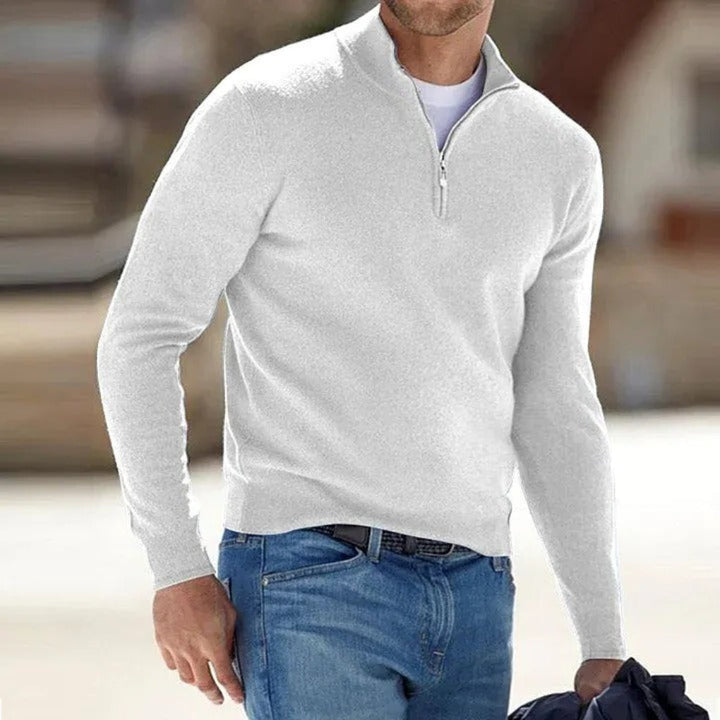 Cambridge | Wool Quarter-Zip Jumper Valrynlondon