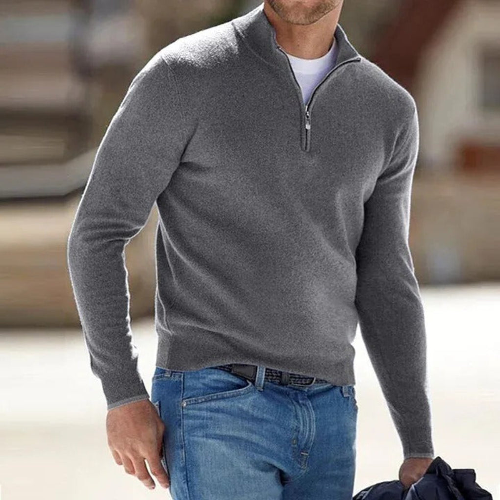 Cambridge | Wool Quarter-Zip Jumper Valrynlondon