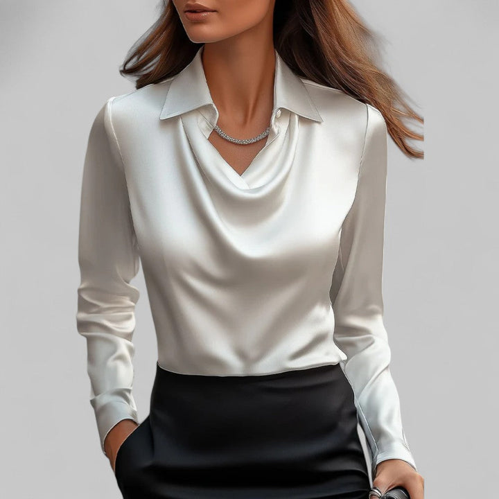 Eliza™ | Satin Blouse Valrynlondon